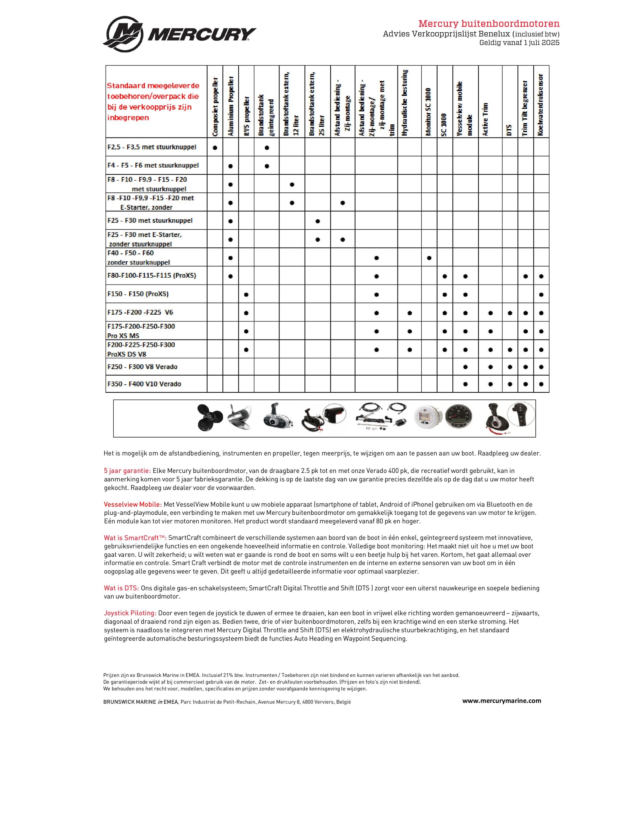 Mercury Marine Motoren en Accessoires
